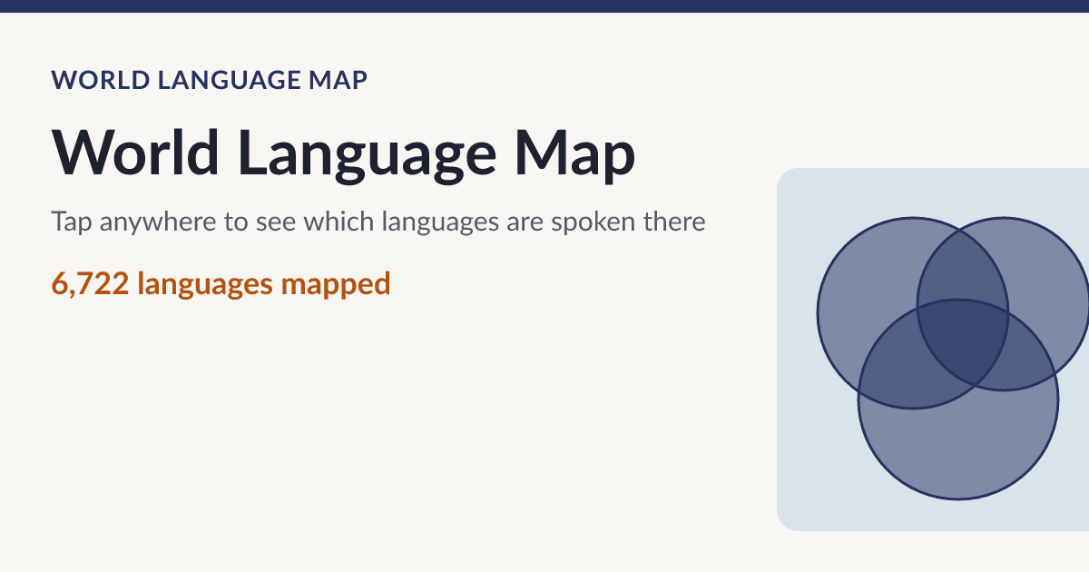 Languages of the world, A to Z: where each is spoken | World Language Map